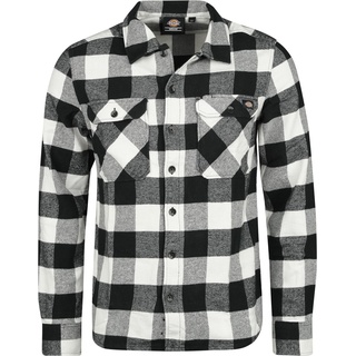 Dickies Flanellhemd - New Sacramento Shirt - S - für Männer - Größe S - schwarz/weiß - S