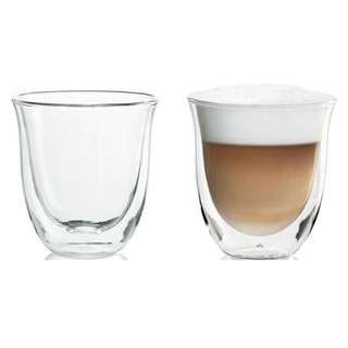 DeLonghi Kaffeegläser 5513214601 Cappuccino, doppelwandig, 190ml, 2 Stück