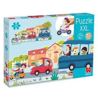 Goula Puzzle 453428 XXL Fahrzeuge, 18 Teile, ab 2 Jahre