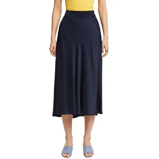 ESPRIT Damen 044ee1d333 Rock, 400/Navy, 38 - 38
