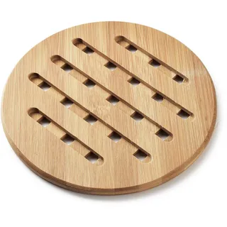 Mondex Topfuntersetzer, Braun, Holz, 18x18 cm, Küchenzubehör, Topfuntersetzer