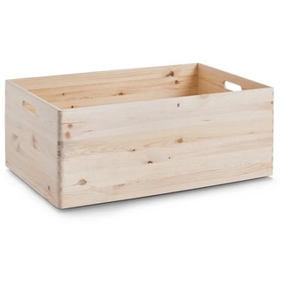 Zeller Present Aufbewahrungsbox Allzweckkiste 60 x 40 Nadelholz (Stück, 1 St), Aufbewahrungsbox Ordnungsbox beige