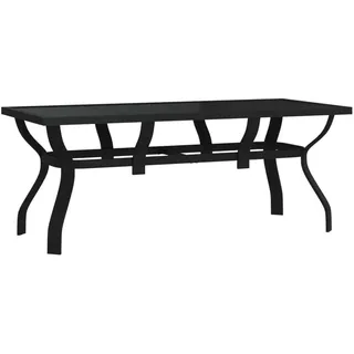 vidaXL Gartentisch 180 x 80 x 70 cm Schwarz
