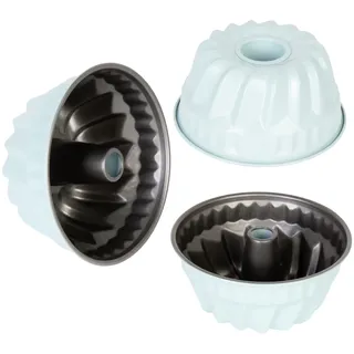 Mini-Gugelhupfform 18cm Antihaft Stahl Mintgrün Wenco Kuchenbackform