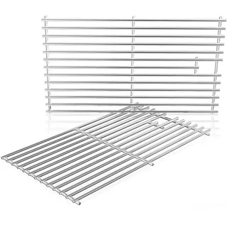 DPZM Edelstahl-Grillroste für Weber Spirit, 44 x 51 cm, 2 Stück | 7637, Weber Spirit E210 E-220 S210 S-220, 200&Spirit II 200 Series Gasgrills mit Frontbedienfeld