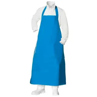 TronicXL Kittelschürze Abwaschbare Metzger Schlachter Schürze Kittel 110cm Metzgerschürze, (1-tlg), ohne Nieten Fleischerei Fischerei Arbeitsschürze blau