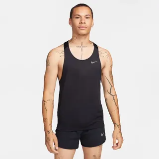 Nike Fast Dri-FIT Singlet Lauf-Tanktop Herren 010 black/reflective silv S