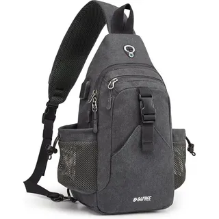 luxuskollektion Canvas Brusttasche Schultertasche Sling Bag für Reise