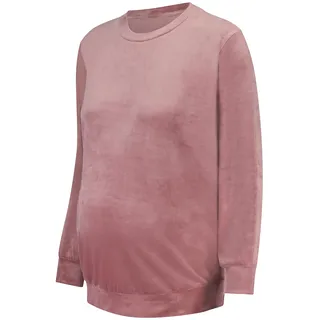 HUNKEMÖLLER Schwangerschafts-Top Velours - Nostalgia Rose - S - S
