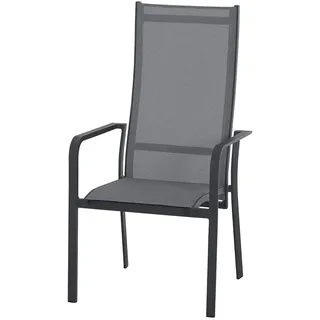 Siena Garden Carlton Dining Move Gartenstuhl 60 x 120 x 113 cm dunkelgrau