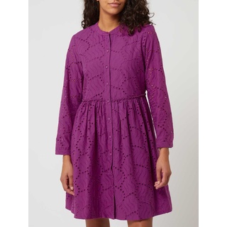 Kleid aus Lochspitze Modell 'Bim', Pink, M