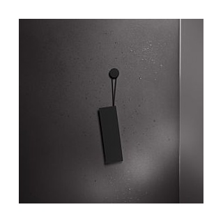 Keuco Edition 400 Duschabzieher 04959370000 schwarz (RAL 9011), mit Wandhalterung