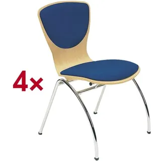 Nowy Styl 4er-Set Stapelstühle »Bingo« blau, 50x46 cm