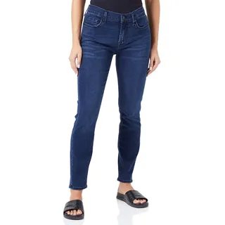 8 For All Mankind Damen The Ankle Skinny Bair Eco Jeans, Dark Blue, 23 - 23