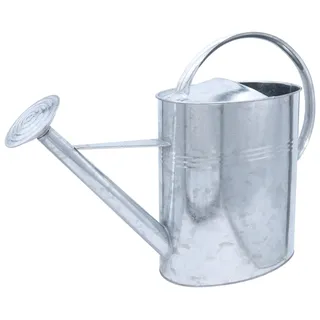 Agrarflora Zinkgießkanne 10 Liter - langlebige Metallgießkanne - Blumengießkanne mit abnehmarer Brause - dekorative Zink Gießkanne, zur Bewässerung von Blumen und Pflanzen