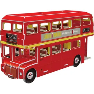 Revell® Puzzle 3D: London Bus, 66 Puzzleteile rot