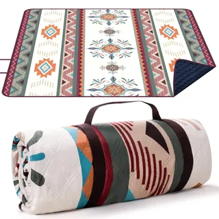 larutan Picknickdecke Boho Grün 200 x 200 cm