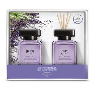 ipuro Raumduft Essentials, 2x 50 ml, mit Stäbchen, lavender touch