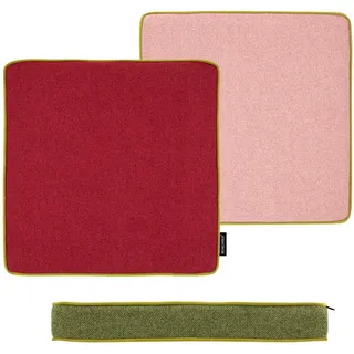 REMEMBER Cranberry Sitzkissen 40 x 40 cm Mehrfarbig