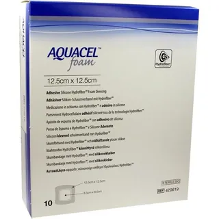 Convatec (Germany) GmbH AQUACEL Foam adhäsiv 12.5x12.5cm 10 st