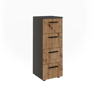 Vicco Irma Midischrank 30 x 81 cm Anthrazit/Artisan
