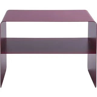 Kare Design Couchtisch Lounge S, pink, 58x37x44 cm, Beistelltisch | 50 kg max. Belastbarkeit, Stahl pulverbeschichtet, modernes Design, klare Linien, pflegeleicht, fürs Wohnzimmer