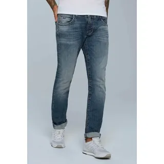 CAMP DAVID Regular-fit-Jeans Münztasche mit Ziernaht blau 33