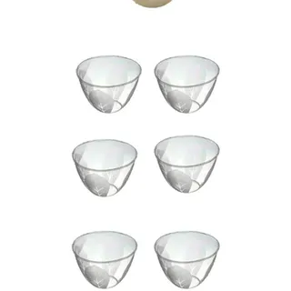 Schalen mehrweg 1000 ml transparent, Lebensmittel-geeignete stapelbare Plastik-Schüsseln mit stabilem Boden für verschiedenste Einsatzzwecke