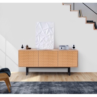 Sideboard »Noella«, Breite 175 cm, im schlichten skandinavischen Design, eichefarben, Sideboards, 97252917-0 B/H/T: 175 cm x 75 cm x 45 cm