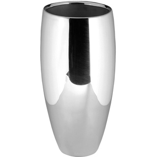 Fink Living Vase Africa - silber - H. 40cm x B. 21cm x D. 21cm