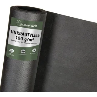 Haga Unkrautvlies 100g/m2 in 2m Breite (Meterware) Gartenvlies Trennvlies