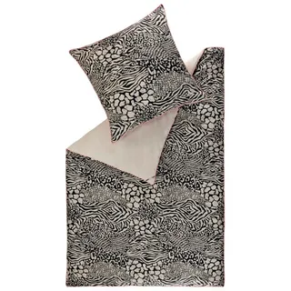 Sportalm Kitzbühel Bettwäsche ANIMAL Satin Bettwäsche, Baumwolle, 1 teilig, 155 x 220 cm in Schwarz schwarz
