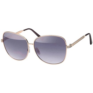 BEZLIT Eyewear Pilotenbrille Herren Piloten Sonnenbrille mit Metallrahmen (1-St) mit schwarzen Linsen schwarz