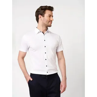 Desoto Kurzarmhemd Casual Kent Weiß XXL