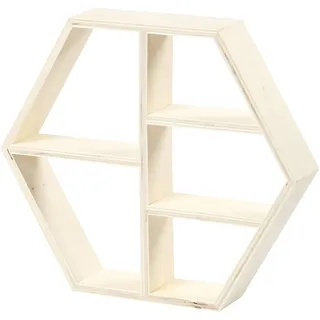 Creativ Company Holzregal, H 25 cm, T 5 cm, B 28,5 cm, 1 Stk
