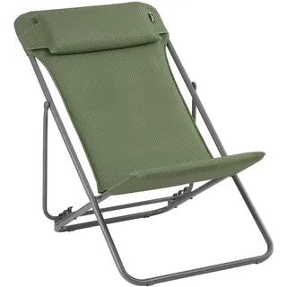 Lafuma Gepolsterter Klapp-Liegestuhl mit Kopfkissen Maxi Transat BeComfort®