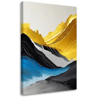 Feeby Leinwandbild, Gelb, Textil, Landschaft/Berg, Rechteckig, 70x100 cm, Bilder und Zubehör, Wandbilder, Leinwandbilder
