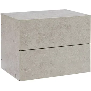 [en.casa] Nachttisch Ampfing hängend 40 x 29 x 30 cm Grau