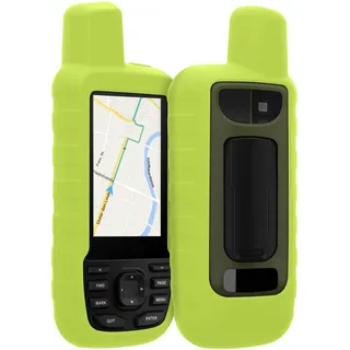 kwmobile Hülle für Garmin GPSMAP 66sr / GPSMAP 67 Schutzhülle - Hülle für GPS Handgerät - Case in Neon Gelb