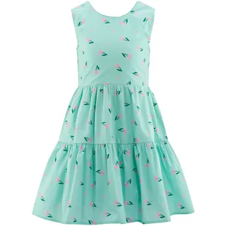 happy girls Sommerkleid HAPPY GIRLS, Mädchen, Gr. 122, N-Gr, ice blau, Web, Obermaterial: 100% Baumwolle. Futter: 100% Baumwolle, bedruckt, Basic knieumspielend, Rundhals, Kleider Sommerkleid, mit breiten Trägern und Smokeinsatz im Rücken
