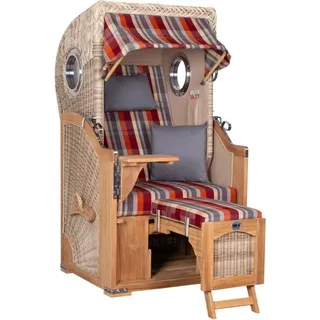 Strandkorb Düne Single Bullauge Teak PE Shell Dessin 584