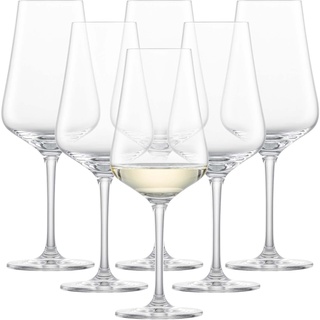 SCHOTT ZWIESEL Weißweinglas Fine (6er-Set), stilvolle Weingläser für Weißwein, spülmaschinenfeste Tritan-Kristallgläser, Made in Germany (Art.-Nr. 113758)