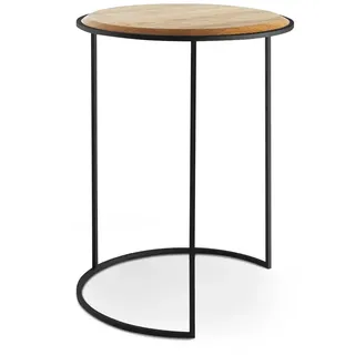 Beistelltisch   , schwarz , Maße (cm): H: 51  Ø: 42