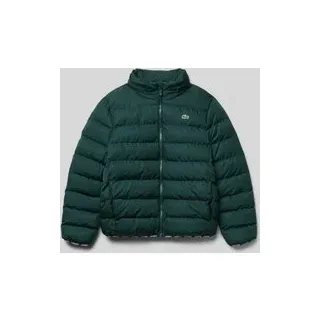 Regular Fit Steppjacke mit Stehkragen und versteckter Kapuze, Dunkelgruen, 152