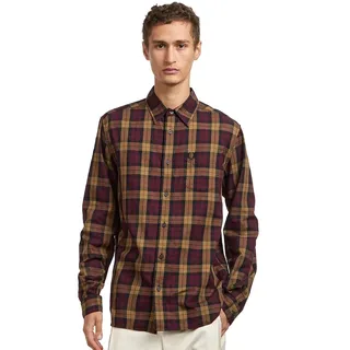 Tartan Twill Shirt Herren OXBLOOD 2XL