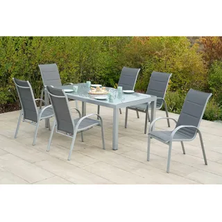 Merxx Amalfi Set 7-tlg. Grau/Silber