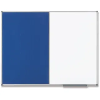 NOBO Kombitafel 120 x 90 cm blau/weiß