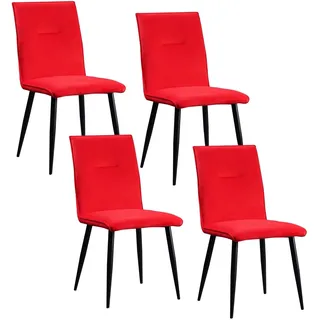 Hti-Living Esszimmerstuhl Salinas Velvet rot
