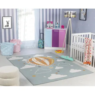 livabliss Teppich CENON, rund, Höhe: 12,7 mm, Kinderteppich mit kreativem und farbenfrohem Design bunt 120 cm x 170 cm x 12,7 mm