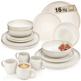 sänger Korfu Tafelservice 16-tlg. creme beige